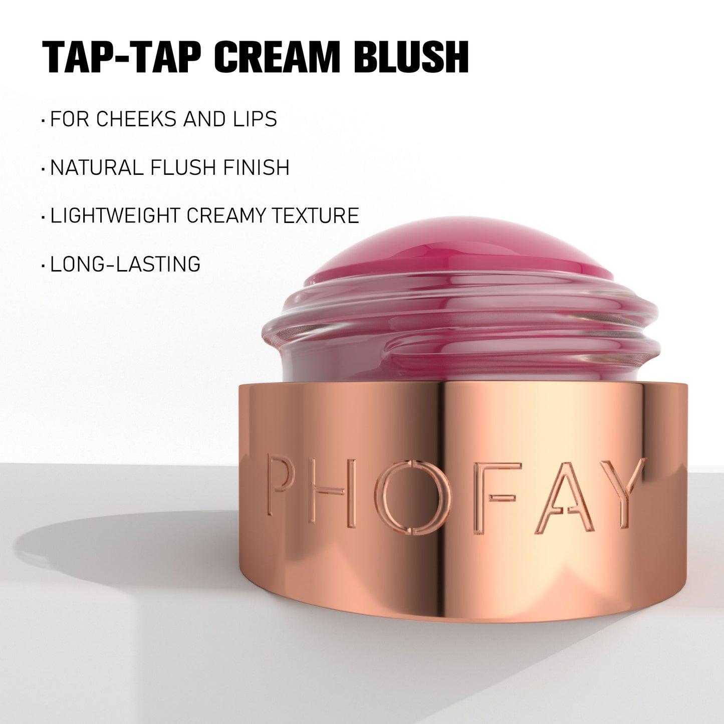PHOFAY Colorete en Crema Mousse — rubor jugoso de acabado natural